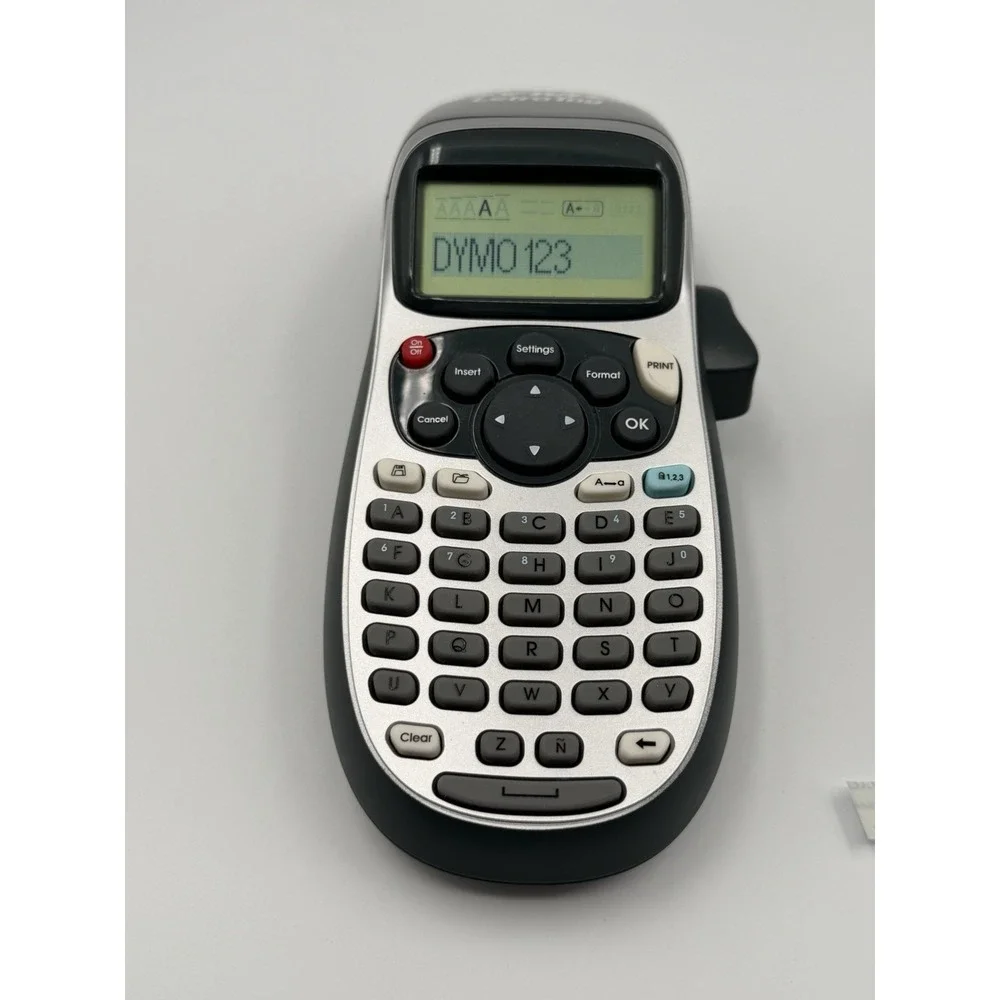 Dymo LetraTag LT-100H Label Maker Thermal Printer + Magnetic Cradle Partial Tape